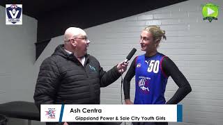 Ash Centra, Gippsland Power, Sale City Youth Girls, Australia and Victoria player