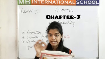 class 4 chapter 7 word formatting