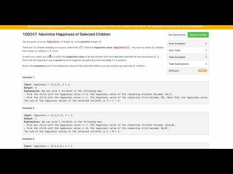 Leetcode Weekly Contest