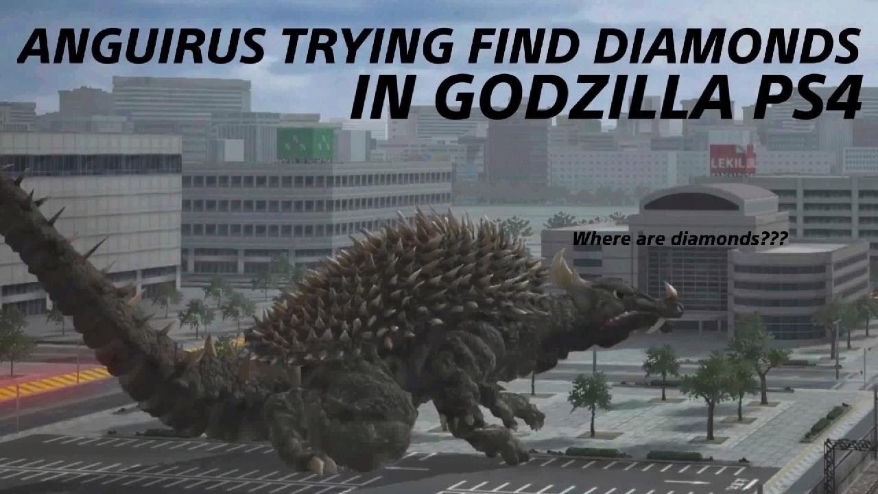 ANGUIRUS TRYING FIND DIAMONDS IN GODZILLA PS4 - YouTube