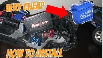 How to make a single servo conversion on a Traxxas a Revo/the cheap way!!!!!