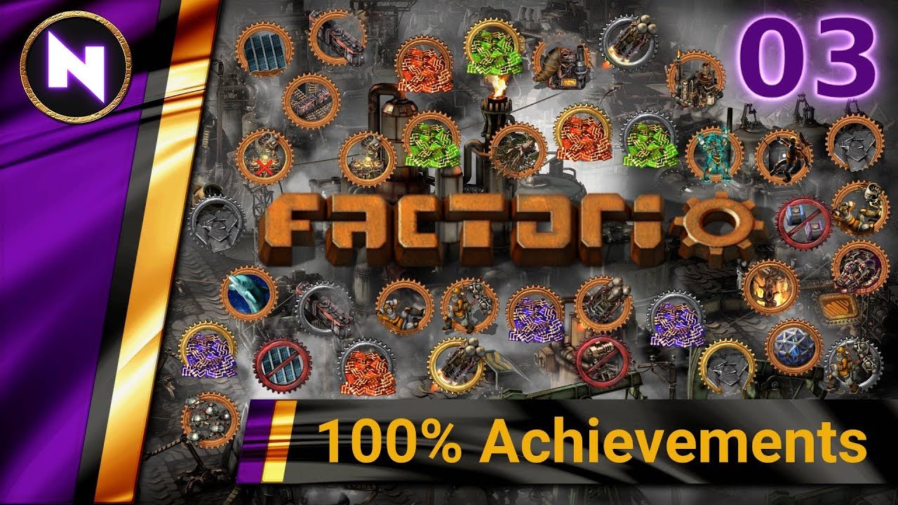 Factorio 100% Achievements #3 GETTING ON TRACK LIKE A PRO - YouTube