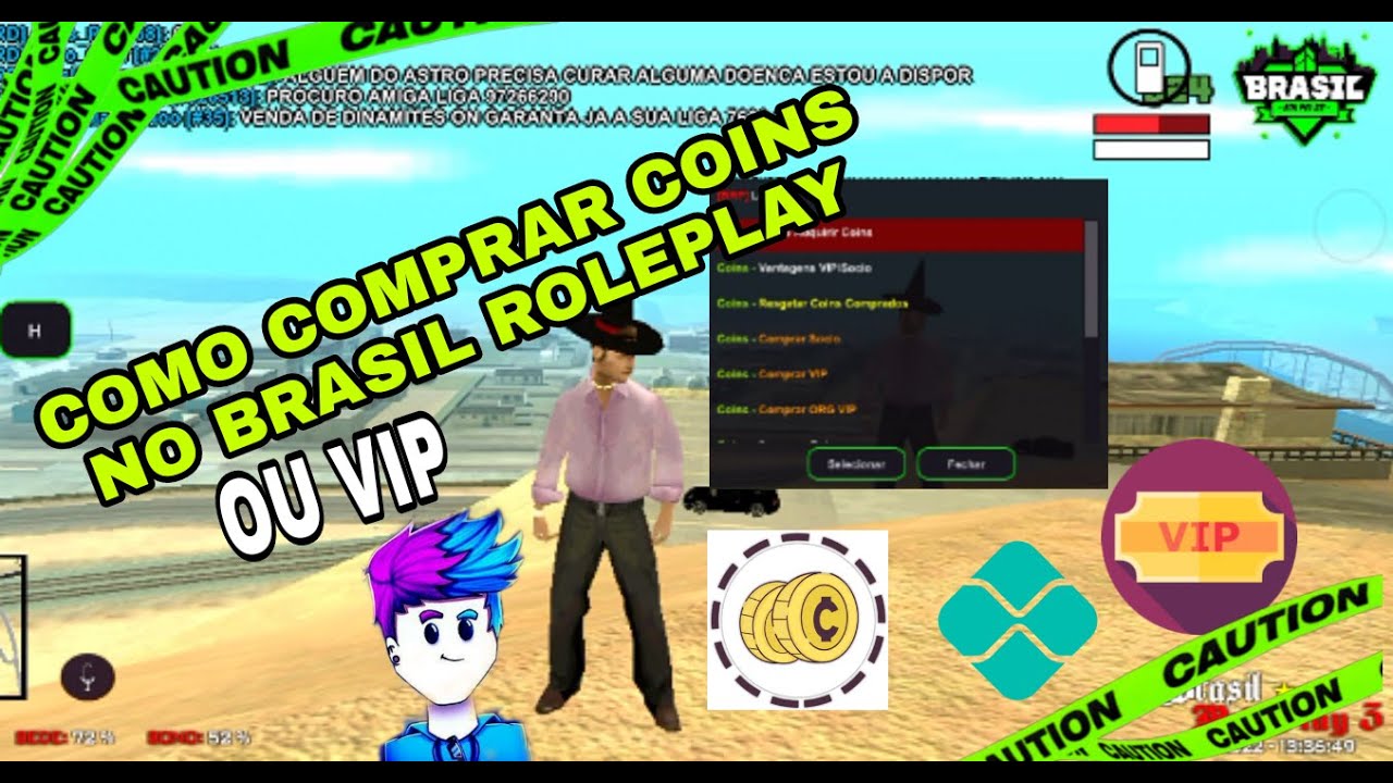 COMO COMPRAR COINS OU VIP NO BRASIL ROLEPLAY #brp #coins