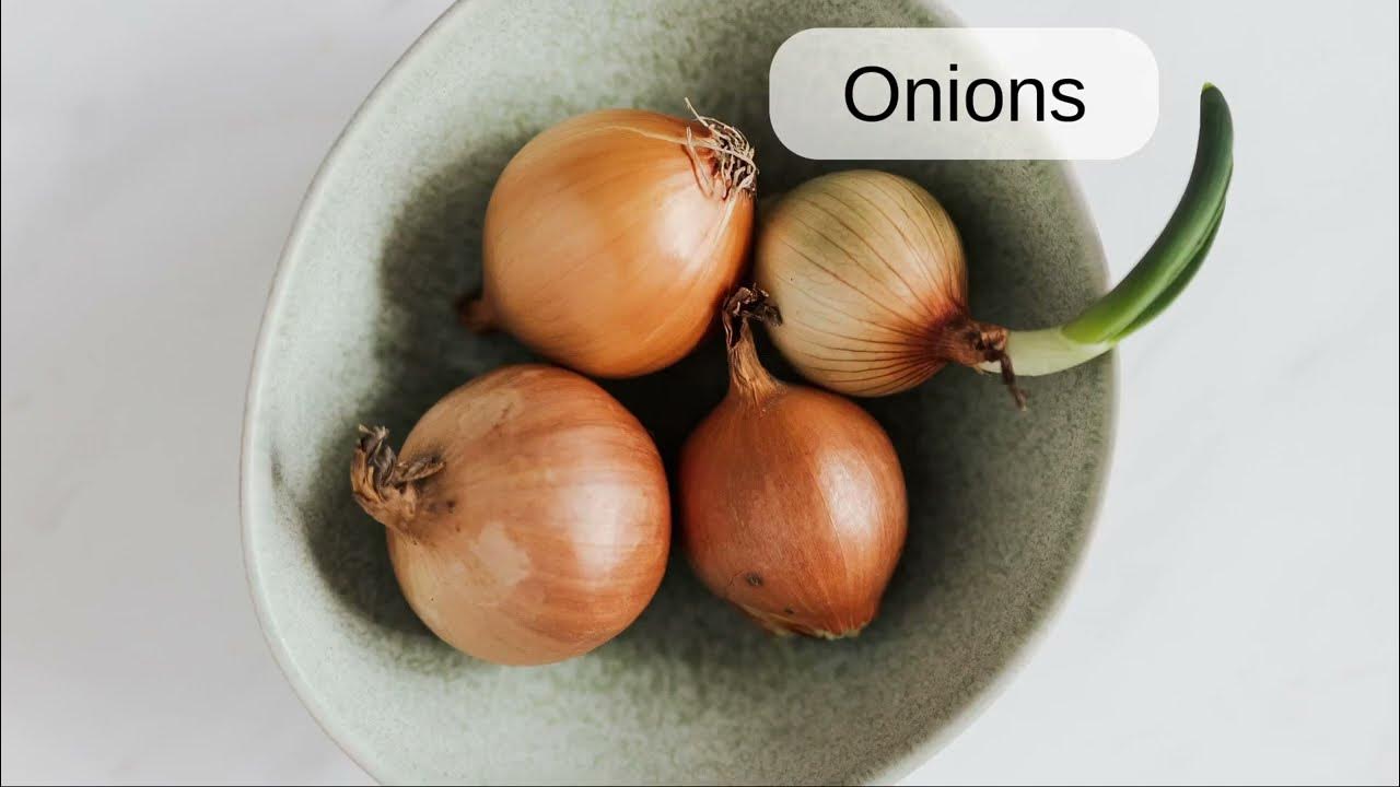 Onions English word pronunciation Read Along (Australian Accent