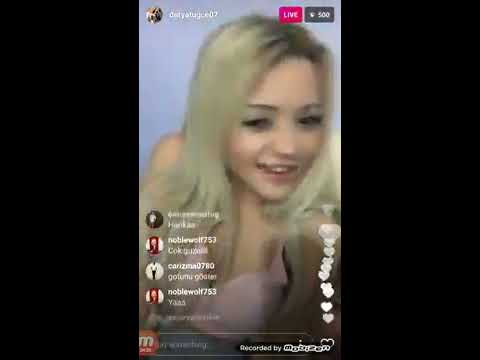 Turkey girl instagram live .