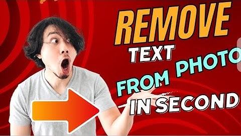How to Remove Text from image 2023  (Fast & Easy ) in Seconds