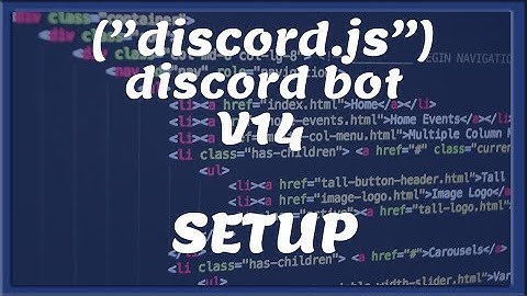 DISCORD BOT SETUP V14 || Tutorial #1 [Nederlands/Dutch]