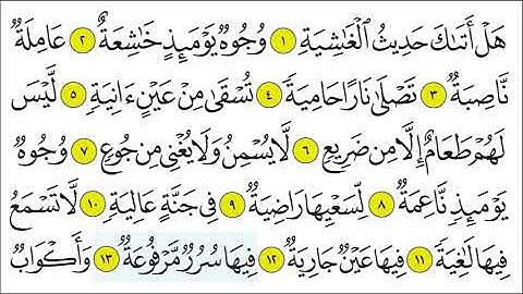 سورة الغاشية 11- 16