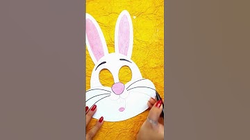 Paper craft project for school | Rabbit mask making #craft #shorts #viral #mask #paper #school