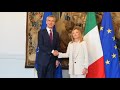 Nato, incontro tra Meloni e Stoltenberg a Palazzo Chigi