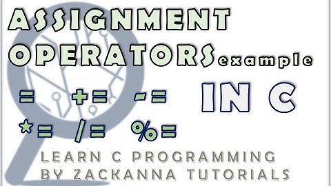 15. Assignment Operators Example