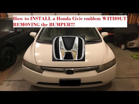 honda-civic-front-emblem-installation