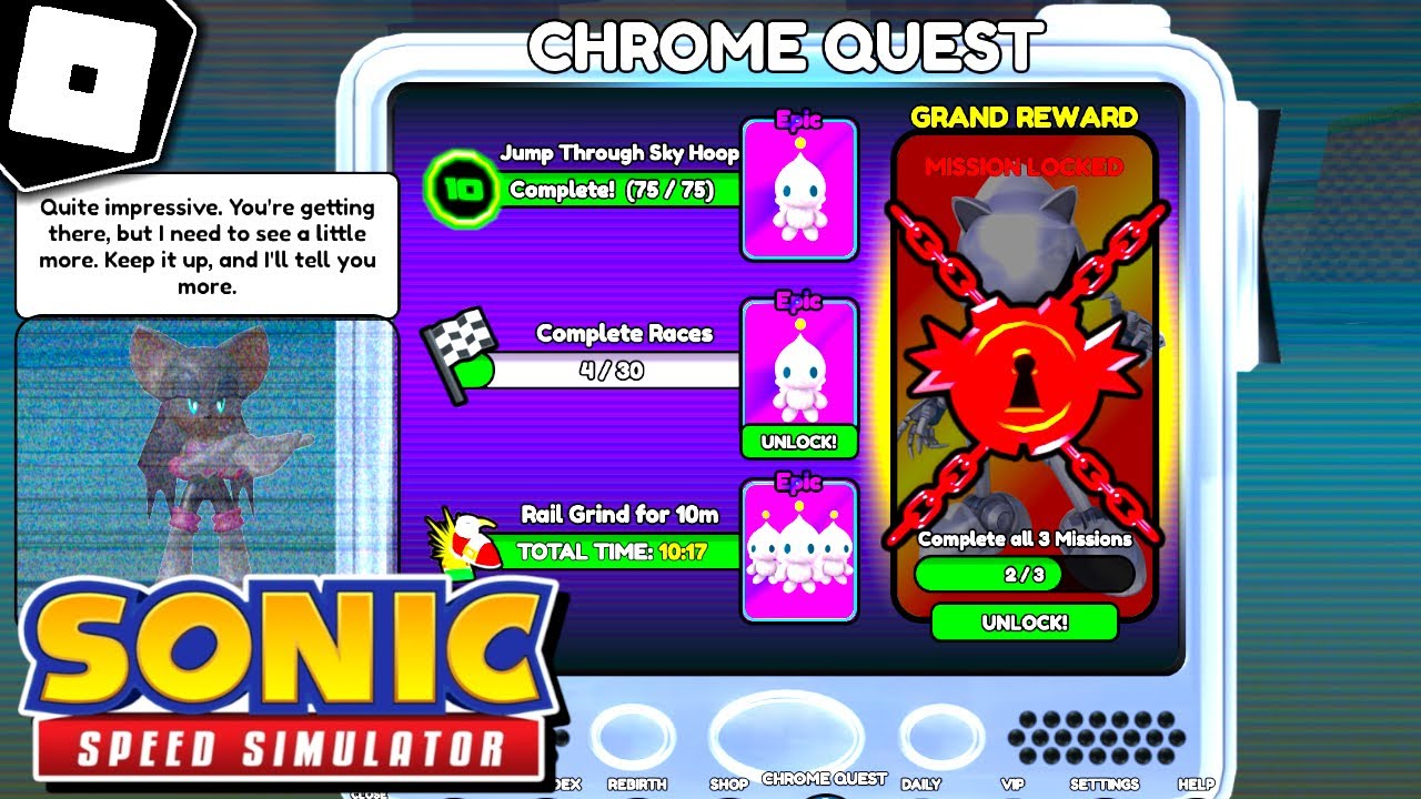 OMG* HOW TO UNLOCK METAL SONIC CHROME WITH PARTS! (Roblox Sonic Speed  Simulator) 