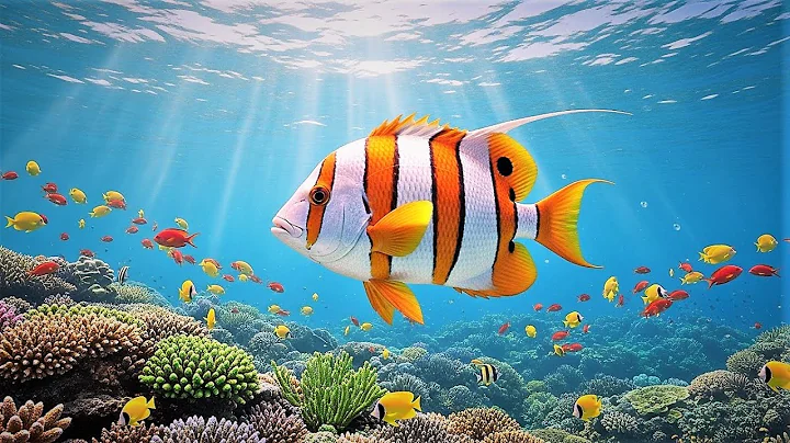 4K Marine Life Wonders | Discover Beautiful Sea Animals in Aquarium with Relaxing Music