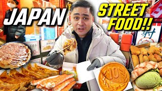 All YOU CAN Eat Japanese Street Food in Dotonbori! Osaka Food Tour at NIGHT!