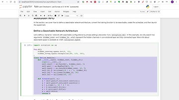 CVPR 2020 Tutorial:  From HPO to NAS: Automated Deep Learning (Quick Start Example)