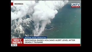 Indonesia raises volcano alert level after deadly tsunami