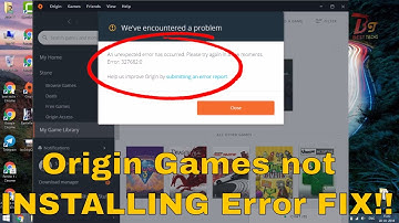 ORGIN FIX. ORGIN Games Not Installing Or updating. An unexpected error has occurred. Error: 327682:0