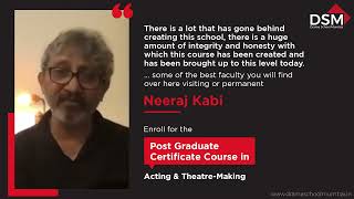 Neeraj Kabi on Drama School Mumbai's PG Course in Acting and Theater Making