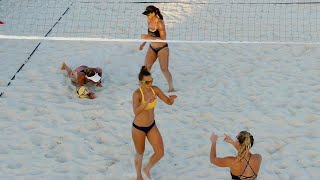 Epenesa/Miller battle past Andraka/Gathright in Game Two of the thrilling Beach Volleyball Match