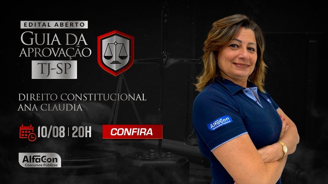 Aula de Direito Constitucional Edital Aberto TJSP AlfaCon YouTube