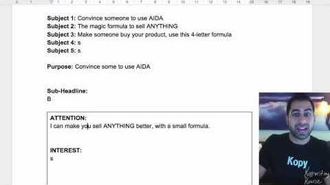 The AIDA Formula For Easy Writing (Demo)