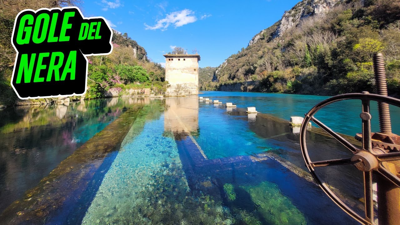 I meravigliosi colori delle Gole del Nera. Ex-ferrovia, Stifone, Mole di Narni, Ponte d'Augusto