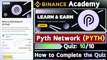 Binance PYTH Quiz | Learn and Earn Pyth Network Quiz | How to Complete the Quiz