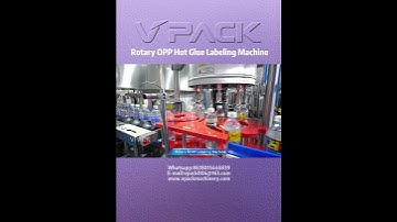 #shorts Automatic Rotary OPP Hot Glue Labeling Machine,Hot Melt Adhesive Labeling #label