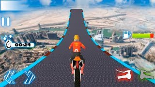 Super Biker Sky Track Rider Game - Dirt Motor Bike Racing Games Download screenshot 4