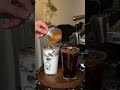 Iced Milk Coffee Preparation with Smooth Mix and Refreshing Taste #popular #coffee #skills #drink
