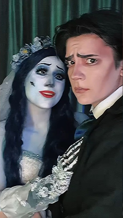 Happy Halloween! From the newlyweds 🦋 // corpse bride cosplay #corpsebride #cosplay #halloween