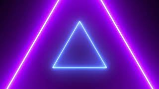 4k Neon Triangle Loop | Futuristic Cyberpunk VJ Background | 1 Hour