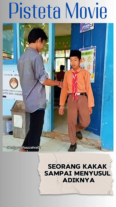 An older brother followed his younger sibling to school #shorts #touchingmoment #youngersibling