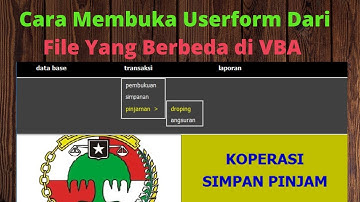 Cara Buka Userform Dari File Lain di VBA | Cara Panggil File Lain Dari Menu Utama di VBA
