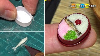 粘土とプラバンで作るとなりのトトロのサツキちゃんのミニチュア手作り弁当  Miniature Satsuki's Bento My Neighbor Totoro　 Fake food