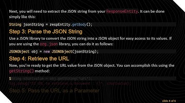 How to Extract URL Values from JSON Responses in Java Using ResponseEntity