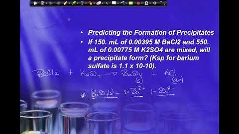 Will the ppt form?Ksp