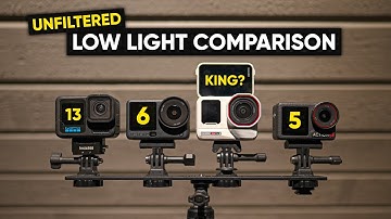 DJI Action 6 vs ACE PRO 2 vs GOPRO 13 vs Action 5 PRO - Low Light Comparison
