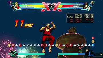Ultimate Marvel Vs Capcom 3 - Ryu Solo Combo Part 3