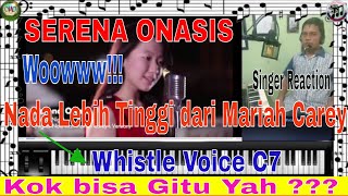 SINGER REACTION | SERENA ONASIS | O HOLY NIGHT | Higher Note than Mariah Carey's