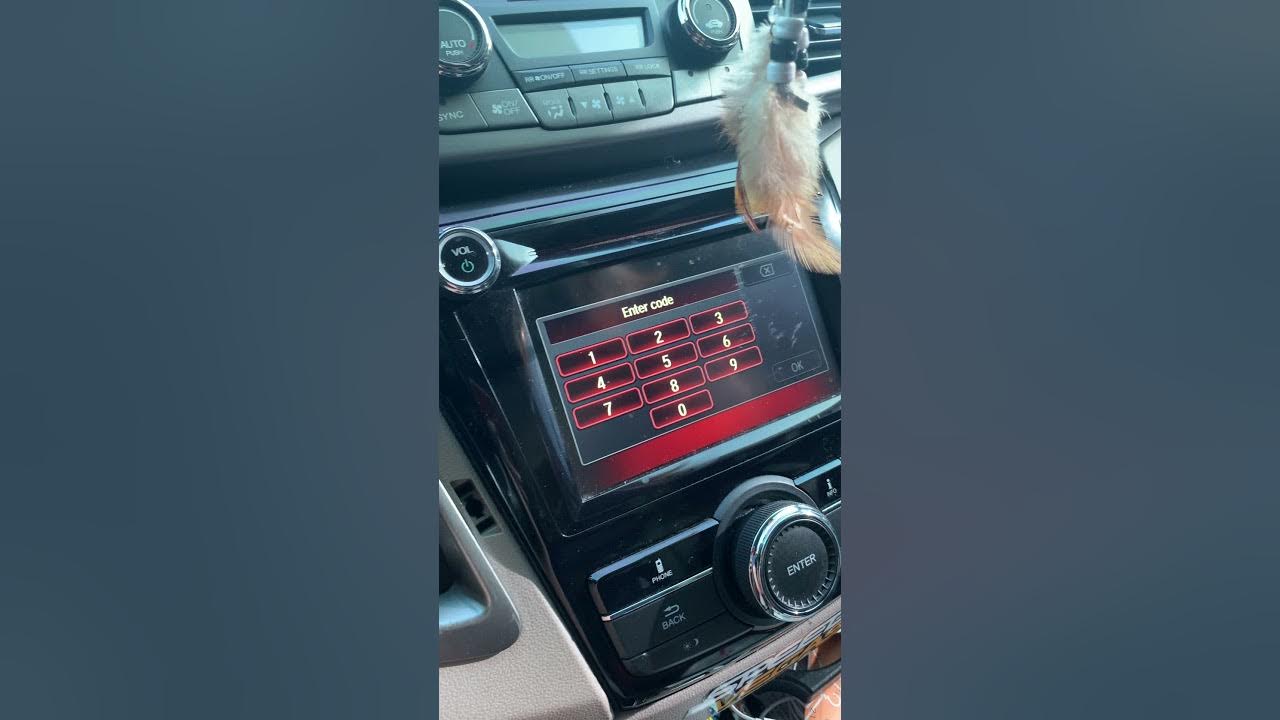 Radio Code for a 2016 Honda Odyssey - YouTube