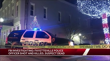 FBI investigating: Fayetteville police officer shot and killed, suspect dead
