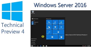 Windows Server 2016 Technical Preview 4 Installation