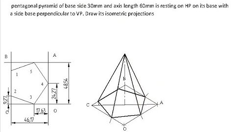 Isometric projection Problem No 10  Isometric projection Computer Aided engineering drawing BCEDK103
