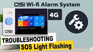 OSI 4G Wi-Fi Alarm System - TROUBLESHOOTING // SOS Light Flashing Issue //OSI GO DIRECT screenshot 5
