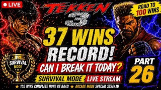 🔥 37 Wins Record! Can I Break It Today? | Tekken 3 Survival LIVE | Part 26 screenshot 2