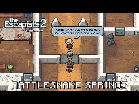 The Escapists 2: Pocket Breakout - RATTLESNAKE SPRINGS - iOS / Android Gameplay Video