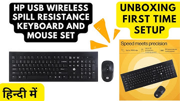 HP wireless Keyboard Mouse Combo ⌨️ HP USB Wireless Keyboard & Mouse Set | Unboxing & Review
