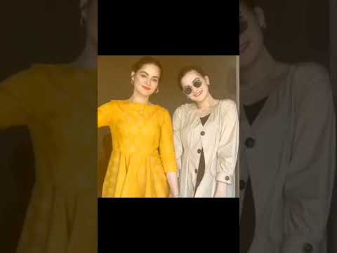 Soo beautiful sisters Aiman Khan and Minal Khan new latest 2022 TikTok video 😍😍📷